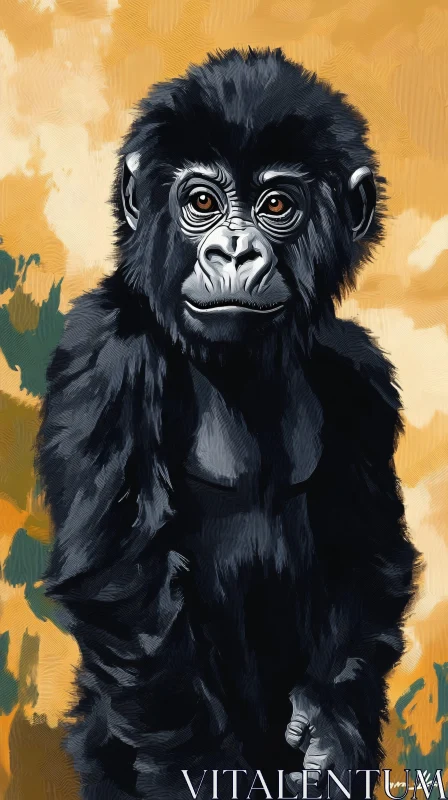 Expressive Monkey Art AI Image