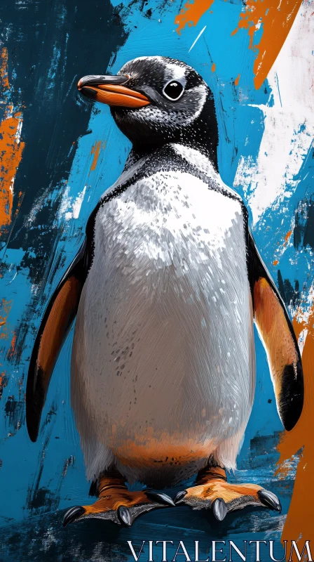 Penguin Art Illustration AI Image