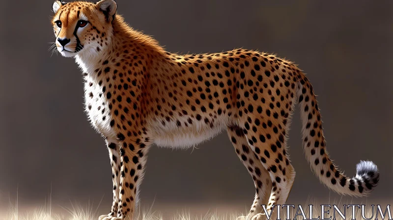 Majestic Cheetah in the Wild AI Image