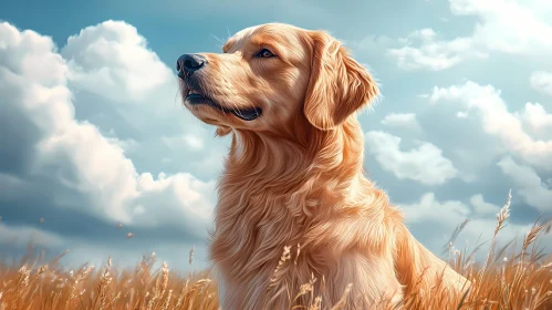 Majestic Dog in Nature