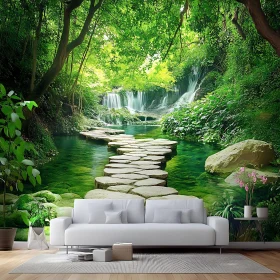 Tranquil Nature-Themed Interior Design