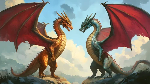 Dragons Face-Off: A Fantasy Duel