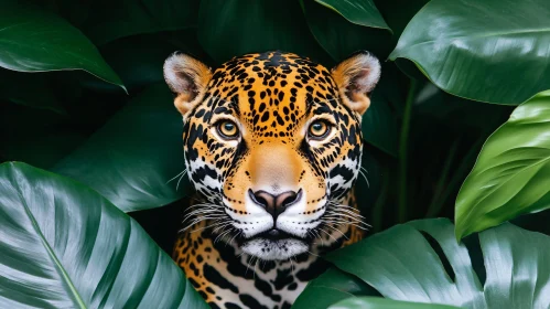 Jaguar in Dense Greenery