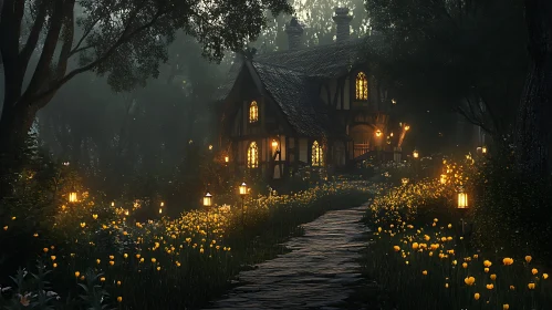 Fairytale House in a Magical Forest