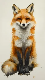 Beautiful Fox Art with Intricate Details