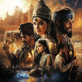 Traditional Indian Family Photo