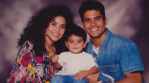 Happy Family Smiling Portrait