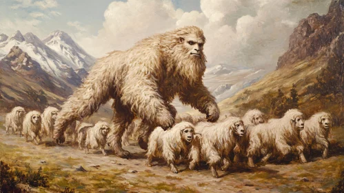 Mountain Guardian and His Flock