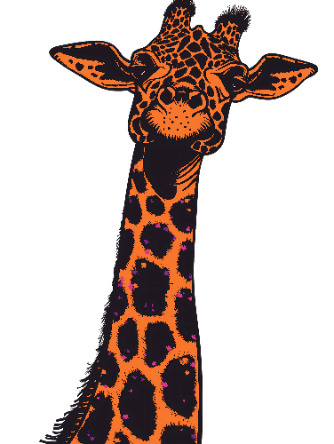 POD Design Stylish Giraffe Design for Merchandise