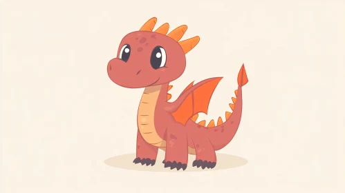 Playful Dragon Cartoon for Children