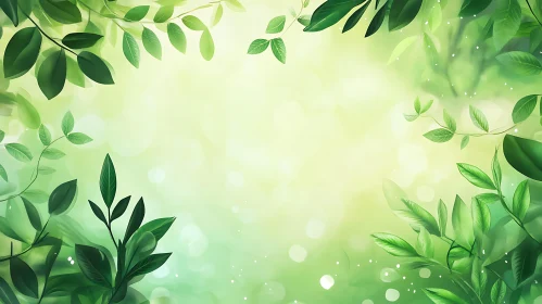 Green Leaves Composition