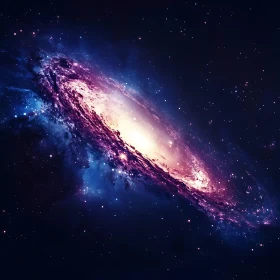 Celestial Vista: A Galaxy's Radiant Glow