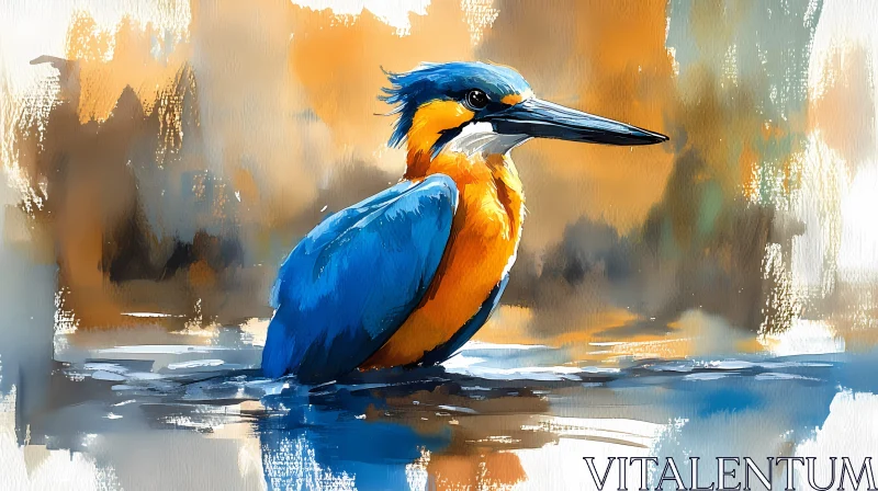 Vibrant Kingfisher Artwork