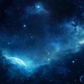 Cosmic Dance: Planet and Nebula Art