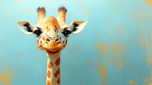 Giraffe Art Portrait