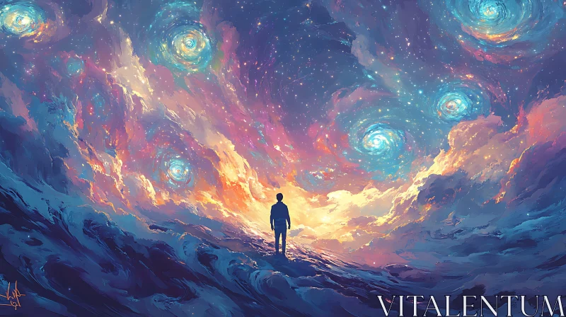 Silhouette in a Cosmic Landscape