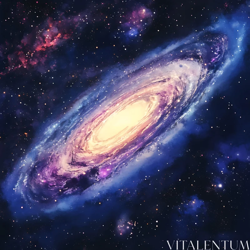 Celestial Spiral Galaxy Art Print