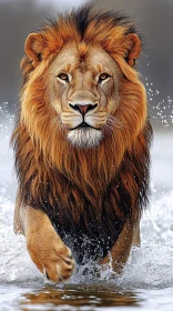 Regal Lion in Motion