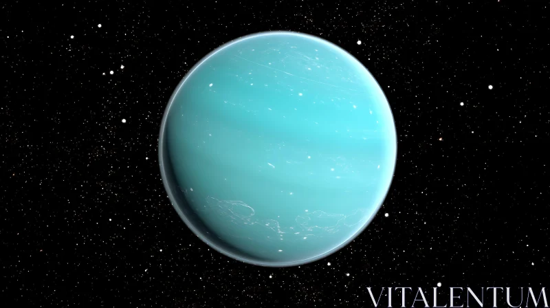 Celestial Blue Sphere with Stars