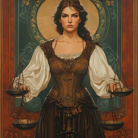 Symbolic Representation of Justice and Equilibrium