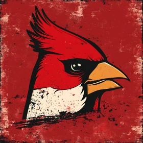 Retro Cardinal Artwork
