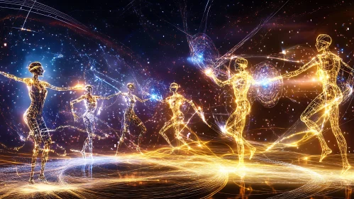 Cosmic Light Figures in Motion