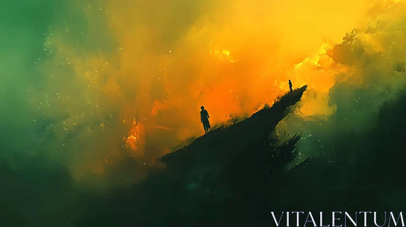 Dreamy Hilltop Walkers Art