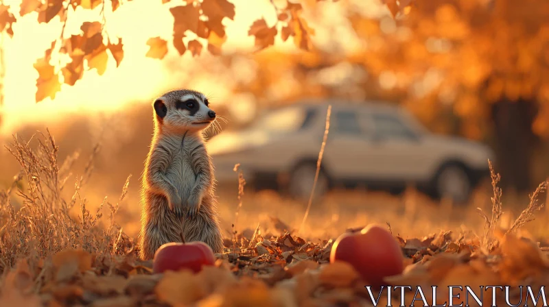 Meerkat Sentinel at Golden Hour