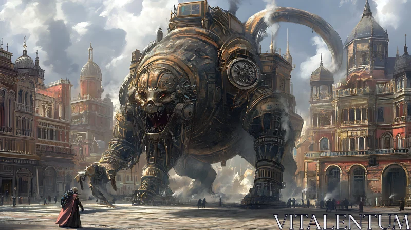 Mechanical Beast in Urban Setting