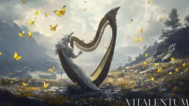 AI ART Enchanted Melody of the Mystical Unicorn