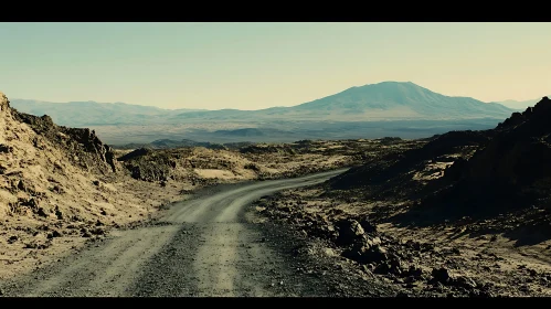 Winding Road Through Arid Landscape