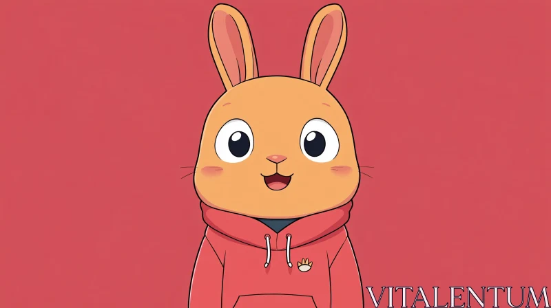 Adorable Illustrated Bunny Character