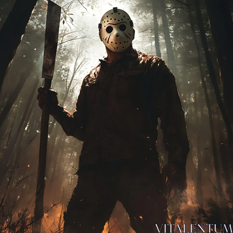 Masked Horror in the Dark Woods