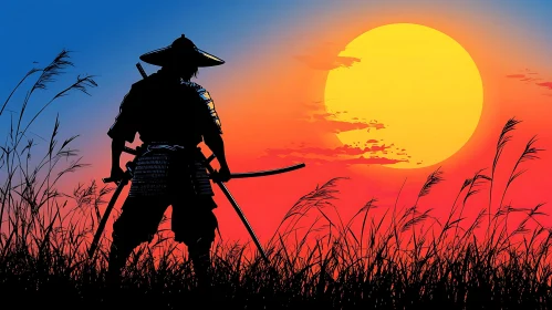 Warrior in the Setting Sun