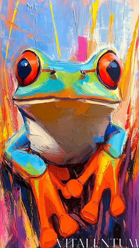 Bright Frog Artwork