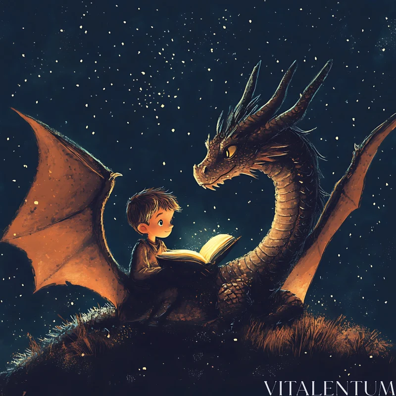 A Child's Tale with a Dragon Friend