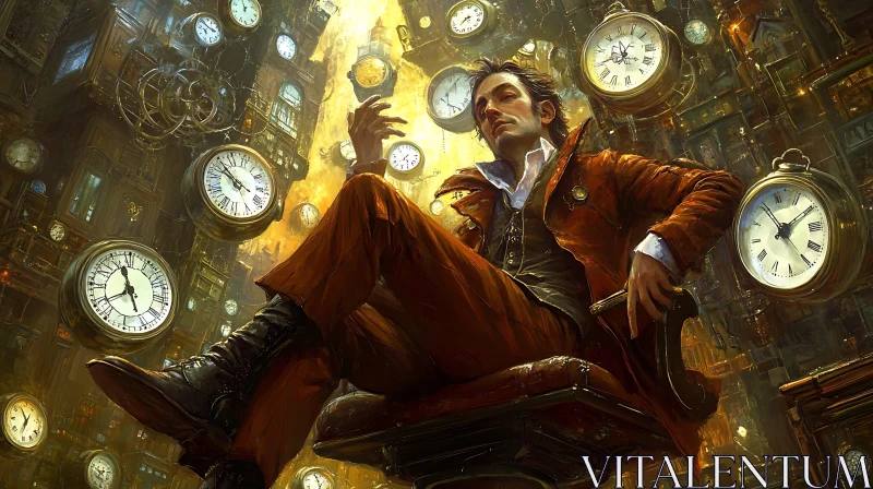 Steampunk Time Traveler Portrait