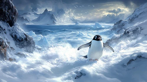 Icy Journey of a Penguin