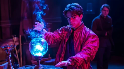 Mystic Orb: A Young Wizard's Spellbinding Art