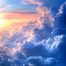 Heavenly Cloudscape at Sunset