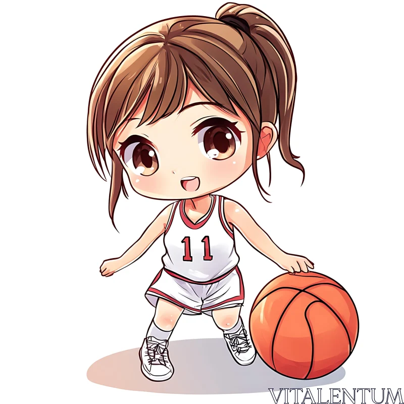 Anime Basketball Girl