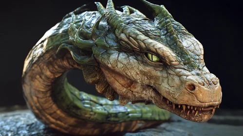 Detailed Dragon Portrait
