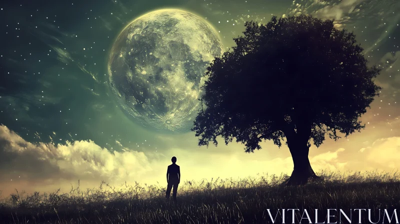 Contemplation Under the Moonlight