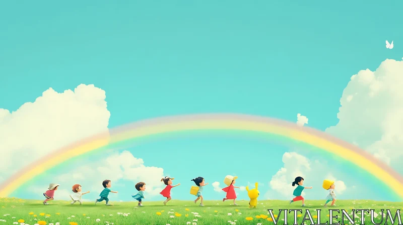 Children's Joy: Rainbow Meadow Adventure