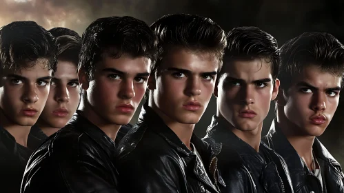 Leather Jackets Portrait: A Study in Masculinity