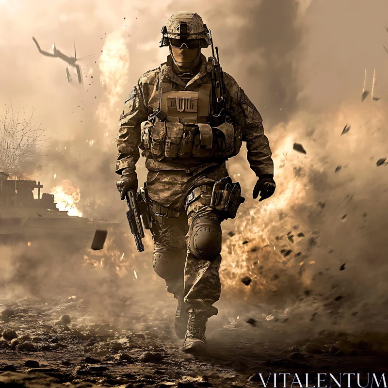 Soldier in the Aftermath of Battle