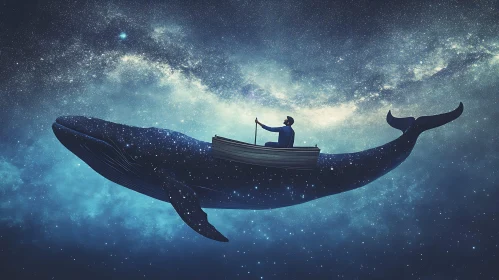 Cosmic Voyage with Whale