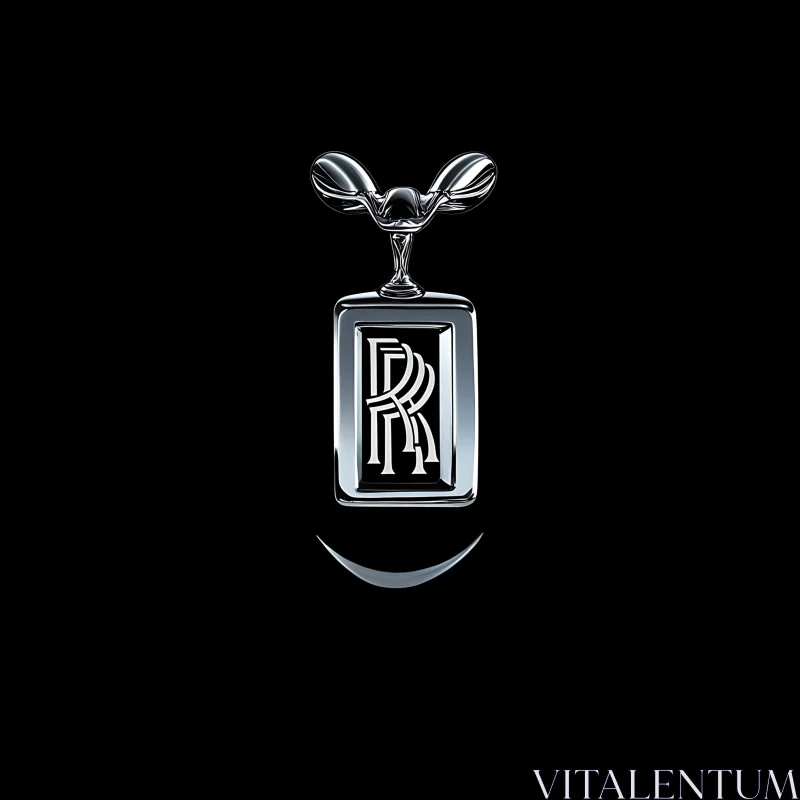Rolls-Royce Logo with Chrome Wings
