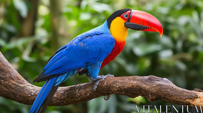 AI ART Colorful Plumage of a Toucan Bird