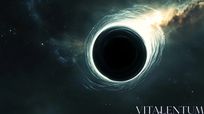 Cosmic Void: A Black Hole's Embrace